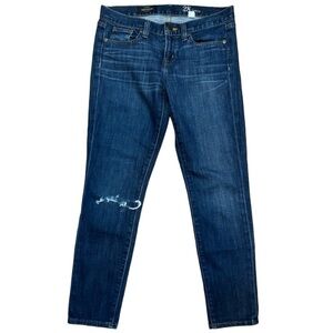 J. Crew Denim Toothpick‎ Skinny Jeans Dark Wash Size 28